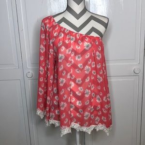 2 Hearts off the shoulder top